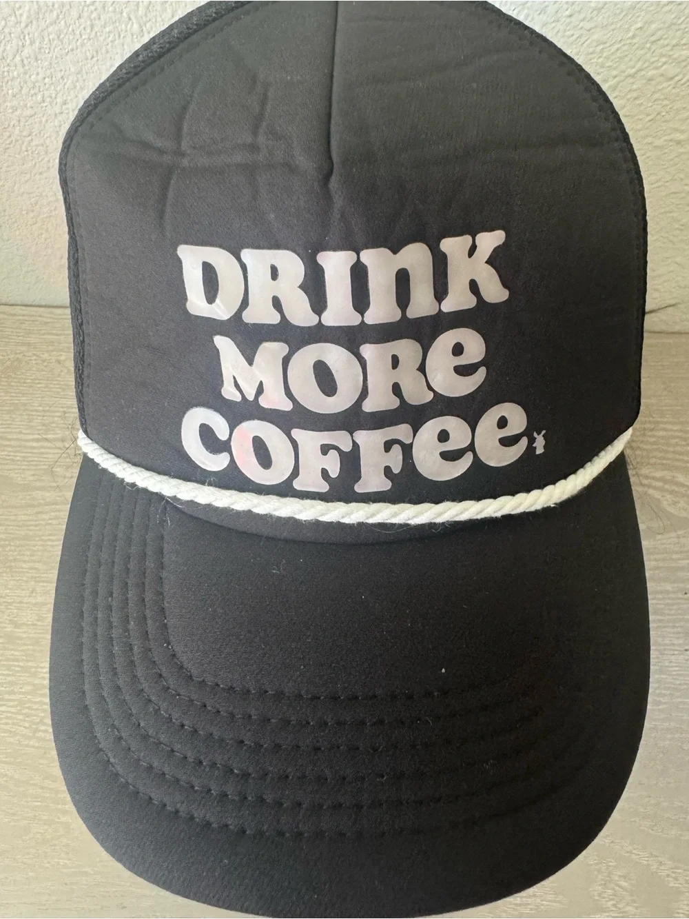 Dutch Bros -Drink More Coffee- Snap Back Hat Black